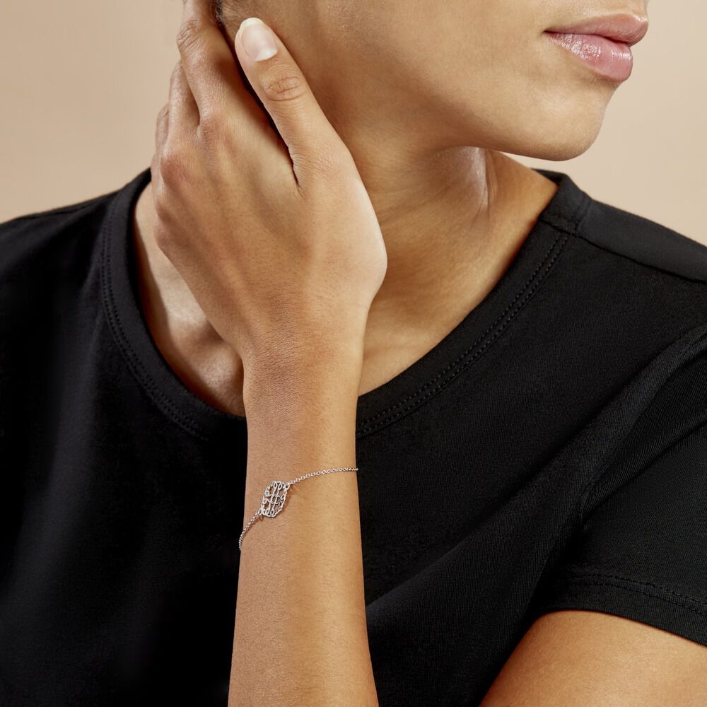 Bracelet Lev Argent Blanc - Bracelets chaînes Femme | Marc Orian