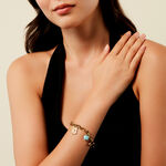 Bracelet Lerida Acier Jaune Amazonite Turquoise - Bracelets cha&icirc;nes Femme | Marc Orian