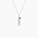 Collier Argent Blanc Adriane Ambre - Colliers avec pierres Femme | Marc Orian