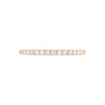 Alliance Pristina Or Rose Diamant - Alliances avec pierres Femme | Marc Orian