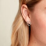 Boucles D'Oreilles Puces Folant Argent Blanc - Puces Femme | Marc Orian