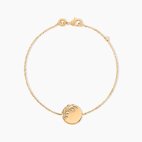 Bracelet Hanaelle Plaque Or Jaune - Bracelets Medailles Femme | Marc Orian