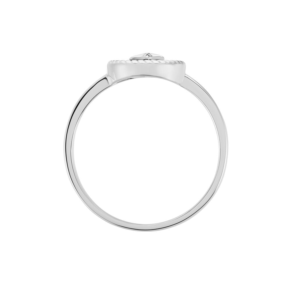 Bague Izarra Argent Blanc Lapis Lazuli - Bagues de promesse Femme | Marc Orian