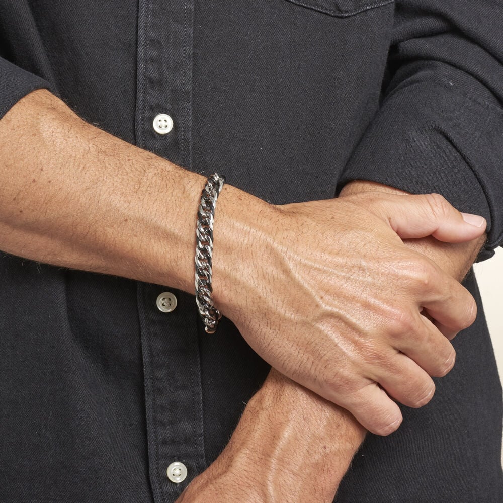 Bracelet Mauricio Acier Bicolore - Bracelets chaînes Homme | Marc Orian