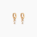 Cr&eacute;oles Natty Plaqu&eacute; Or Jaune Oxyde De Zirconium - Boucles d'oreilles pampille Femme | Marc Orian