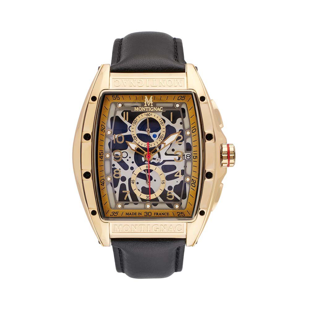 Montre Montignac Tonneau Automatique Bicolore - Montres étanches Homme | Marc Orian