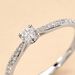 Bague Solitaire Hemera Or Blanc Diamant - Parures de mariage Femme | Marc Orian