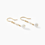 Boucles D'oreilles Pendantes Bindy Or Jaune Perle De Culture - Pendantes Femme | Marc Orian