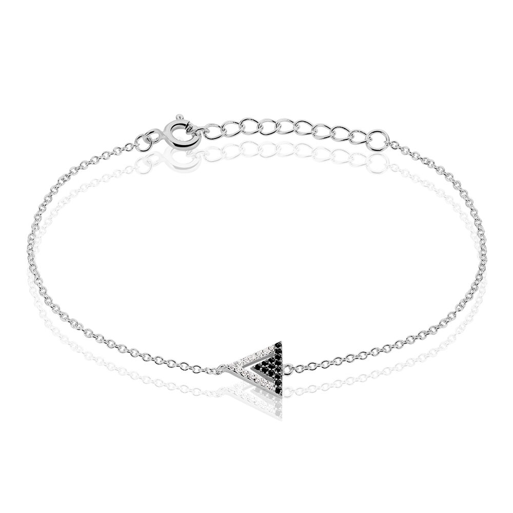Bracelet Maelys Argent Blanc Oxyde De Zirconium - Bracelets chaînes Femme | Marc Orian