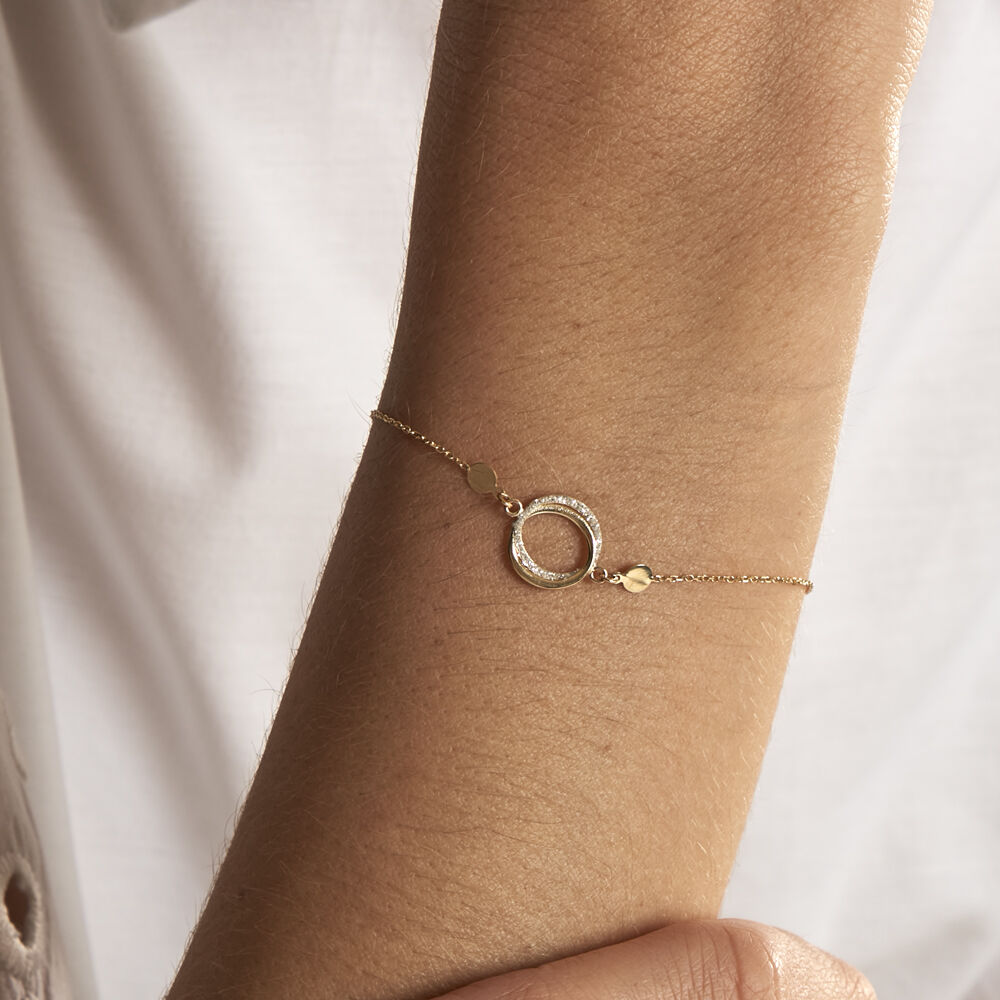 Bracelet Ciate Or Jaune - Bracelets Anneaux Entrelaces Femme | Marc Orian