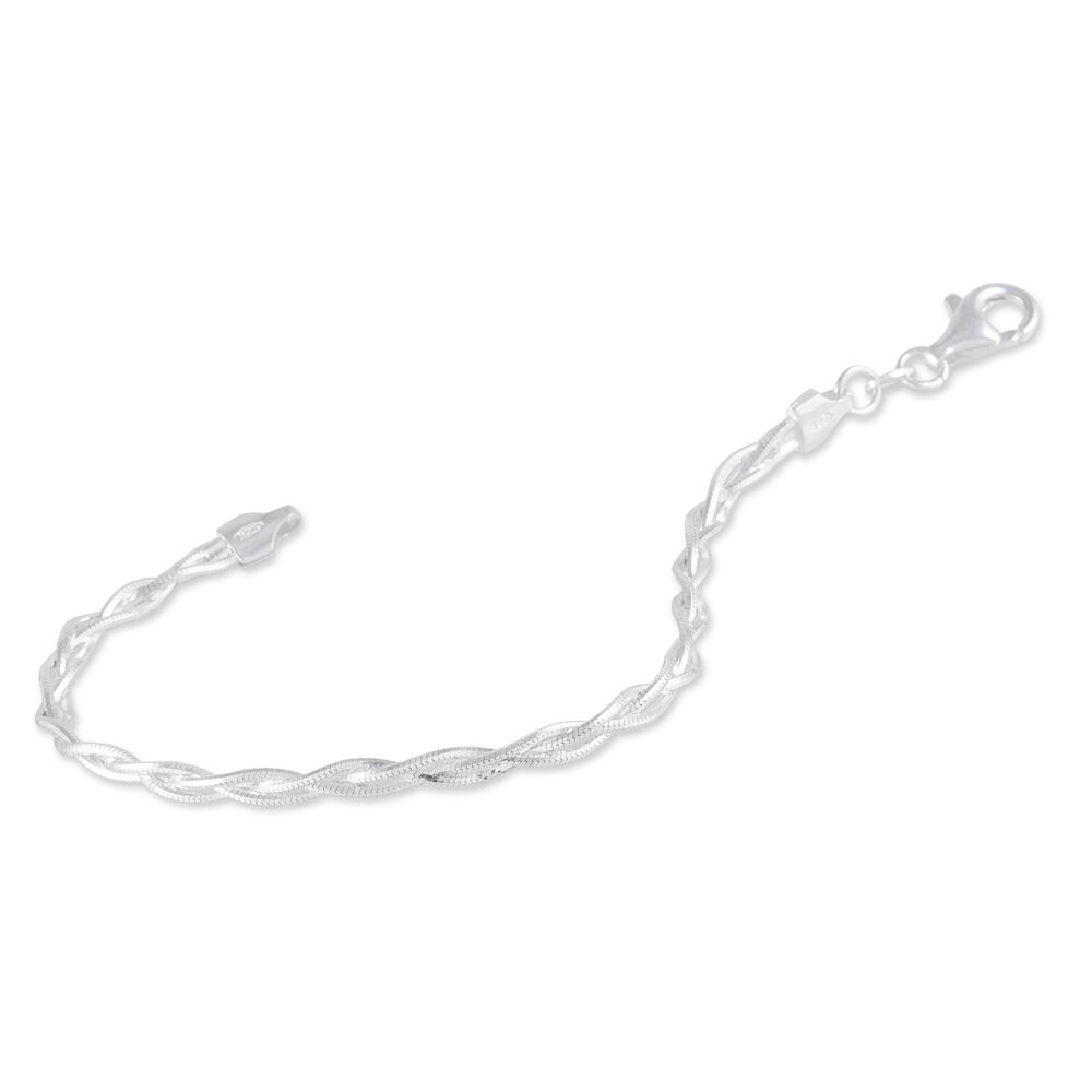 Bracelet Eira Argent Blanc - Bracelets mailles Femme | Marc Orian