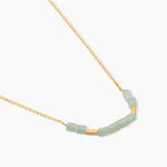 Collier Erdmann Or Jaune Aventurine - Colliers avec pierres Femme | Marc Orian
