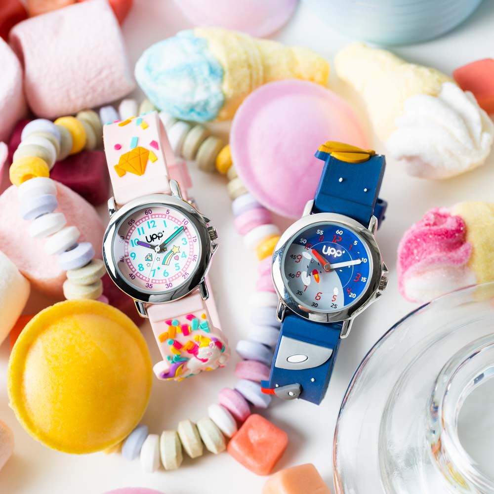 Montre Upp Fuzzy Rose Et Blanc - Montres étanches Enfant | Marc Orian