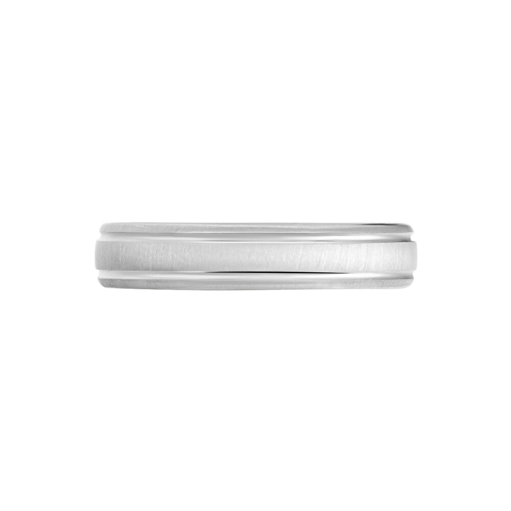 Alliance Argent Blanc Loic - Alliances duo Homme | Marc Orian