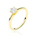 Bague Solitaire Ruken Or Jaune Diamant - Solitaires Femme | Marc Orian