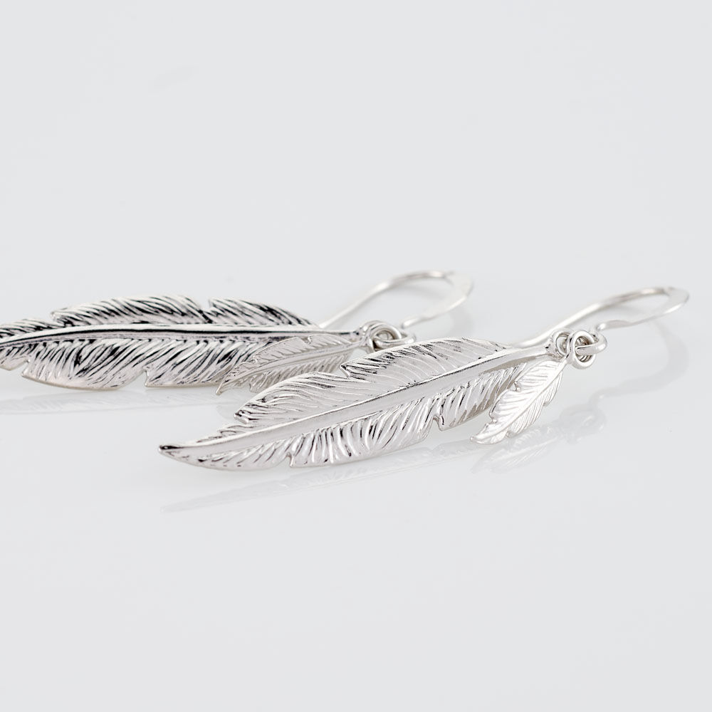 Boucles D'oreilles Pendantes Violka Argent Blanc - Pendantes Femme | Marc Orian