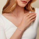 Bracelet La&iuml;de Argent Blanc Oxyde De Zirconium - Bracelets fantaisie Femme | Marc Orian