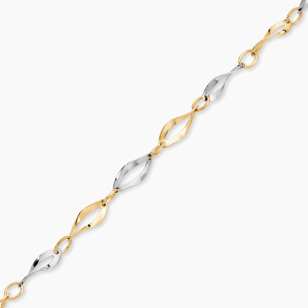 Bracelet Alejo Maille Fantaisie Or Bicolore - Bracelets cha&icirc;nes Femme | Marc Orian