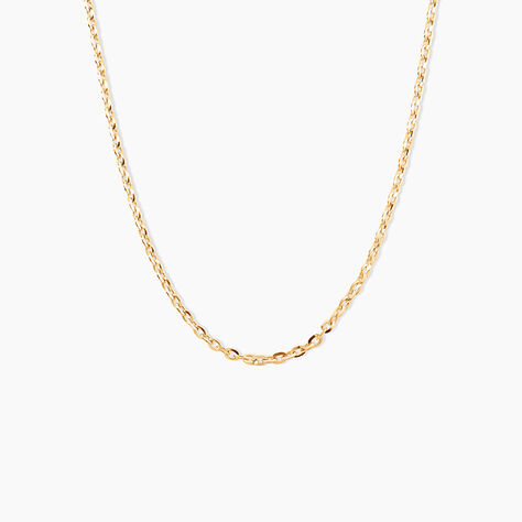 Cha&icirc;ne Igoa Maille For&ccedil;at Diamantee Or Jaune - Chaines Femme | Marc Orian