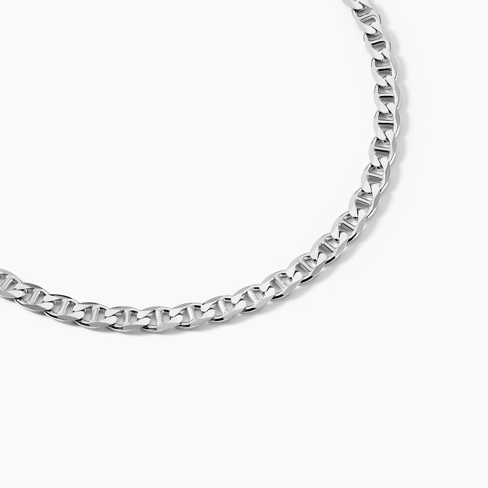 Chaîne Piato Marine Argent Blanc - Chaines Homme | Marc Orian