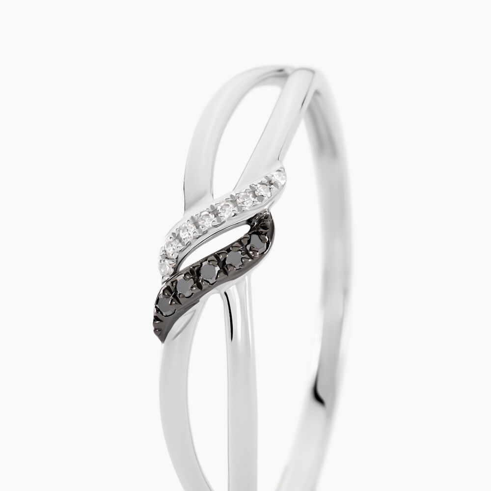 Bague Aline Or Blanc Diamant - Bagues pierres précieuses Femme | Marc Orian