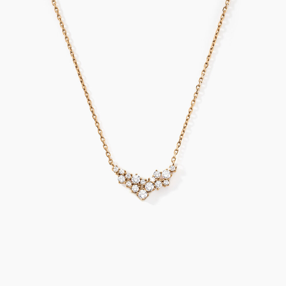 Collier Doline Plaqu&eacute; Or Dor&eacute; Oxyde De Zirconium - Colliers avec pierres Femme | Marc Orian