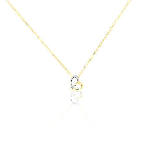 Collier Agnesese Or Bicolore Diamant - Colliers avec pierres Femme | Marc Orian