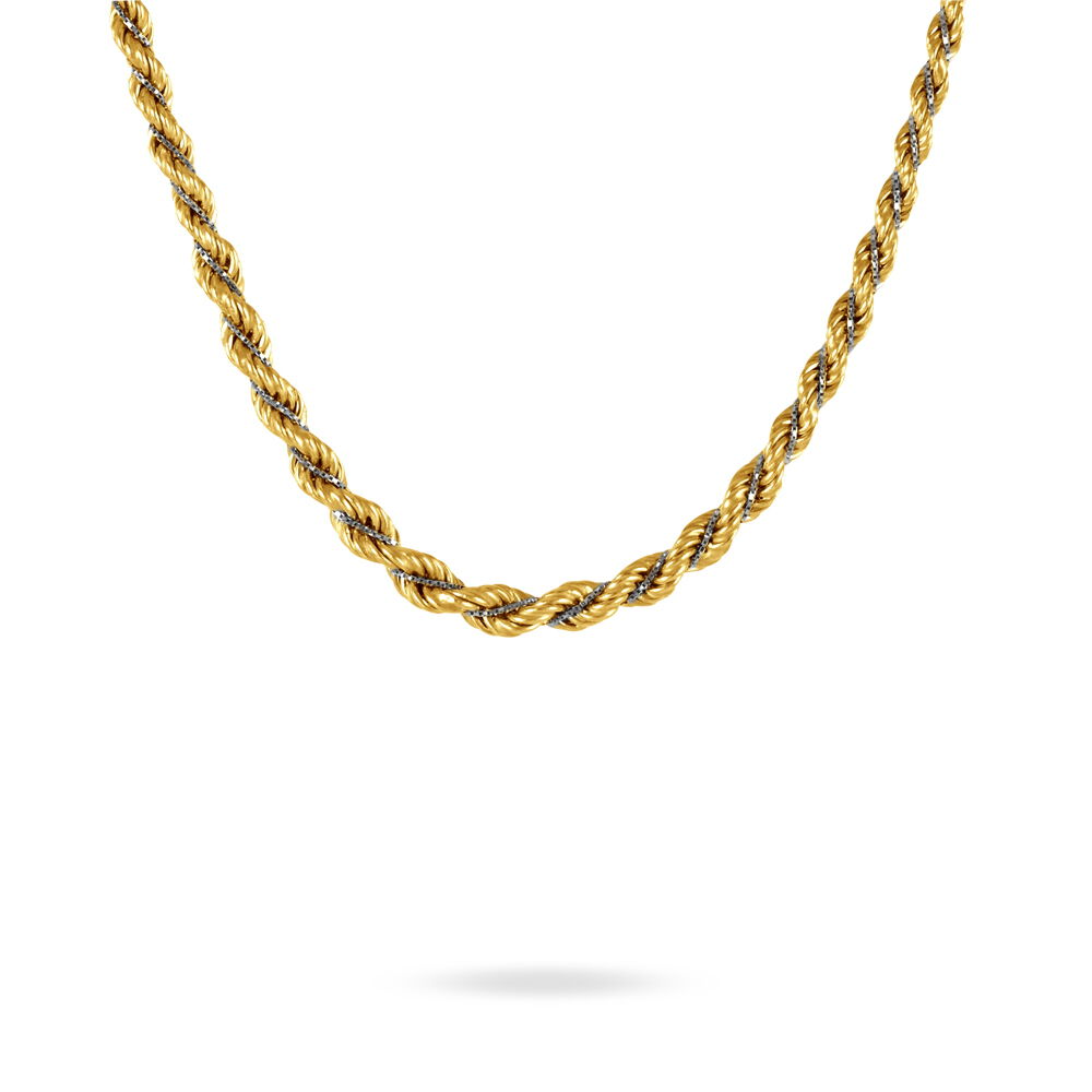 Collier Jerryenne Danilo Maille Corde Et Venitienne Or Bicolore - Chaines Femme | Marc Orian