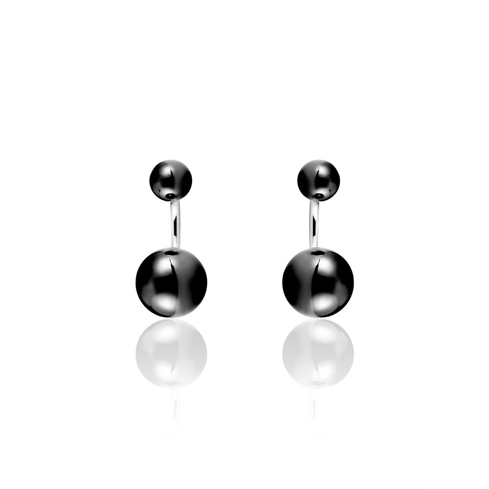 Bijoux D'oreilles Alyson Argent Blanc Céramique - Piercings d'oreilles Femme | Marc Orian