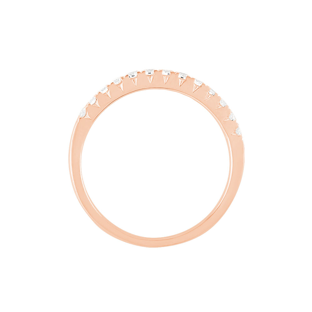 Alliance Pristina Or Rose Diamant - Alliances duo Femme | Marc Orian