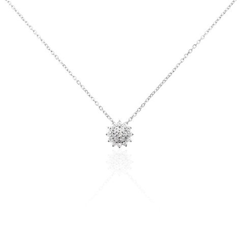 Collier Argent Blanc Maximille Oxydes De Zirconium - Colliers avec pierres Femme | Marc Orian