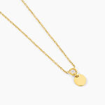 Collier Finesse Acier Jaune - Colliers fantaisie Femme | Marc Orian