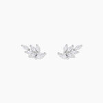 Boucles D'Oreilles Puces Feeria Argent Blanc Oxyde De Zirconium - Puces Femme | Marc Orian