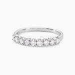 Alliance Hera Or Blanc Diamant - Alliances avec pierres Femme | Marc Orian