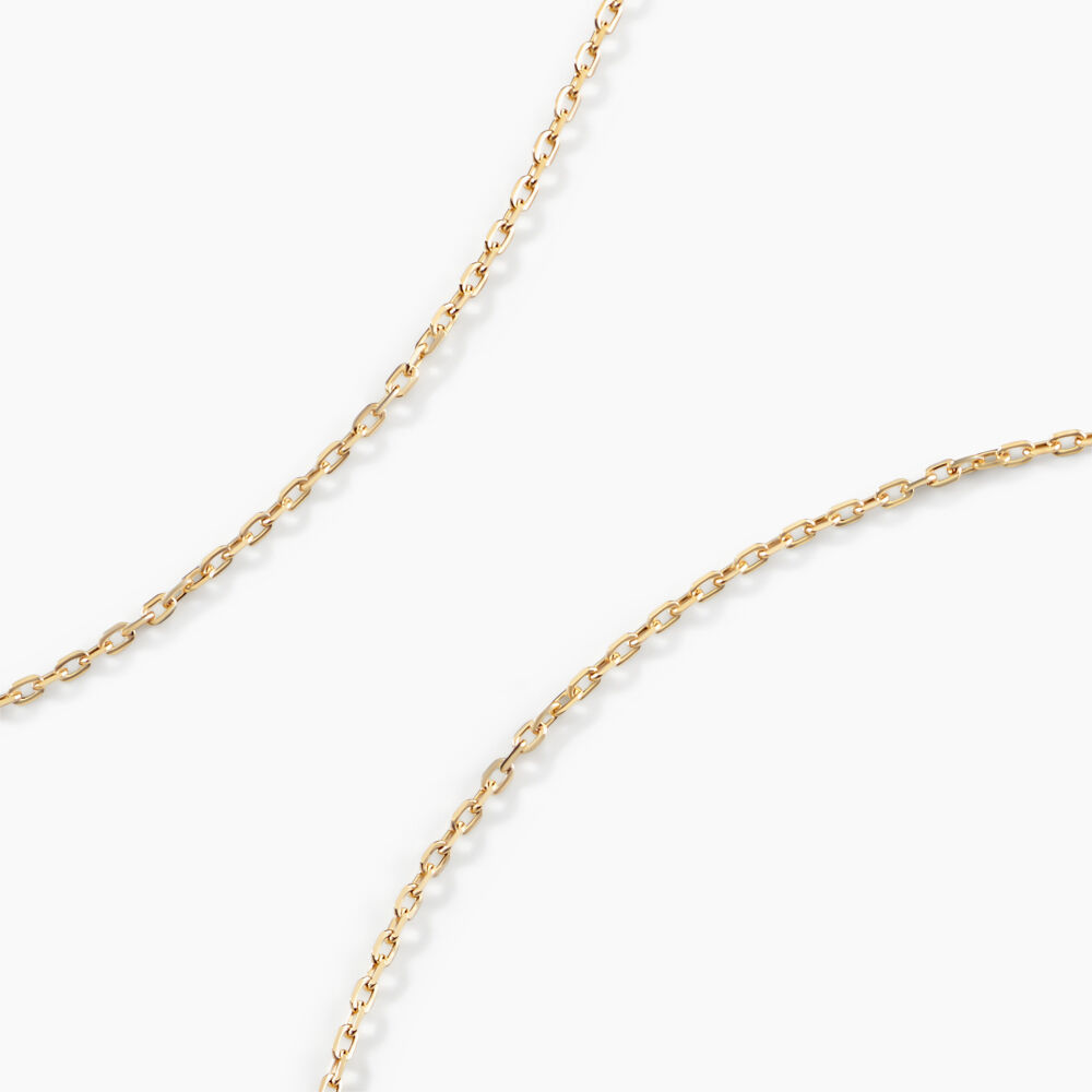 Cha&icirc;ne Igoa Maille For&ccedil;at Diamantee Or Jaune - Chaines Femme | Marc Orian