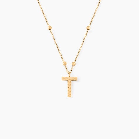 Collier Plaqu&eacute; Or Jaune Lettra - Colliers fantaisie Femme | Marc Orian