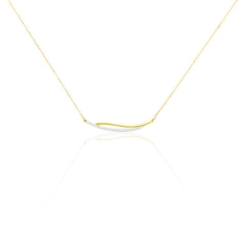 Collier Una Or Jaune Diamant - Colliers avec pierres Femme | Marc Orian