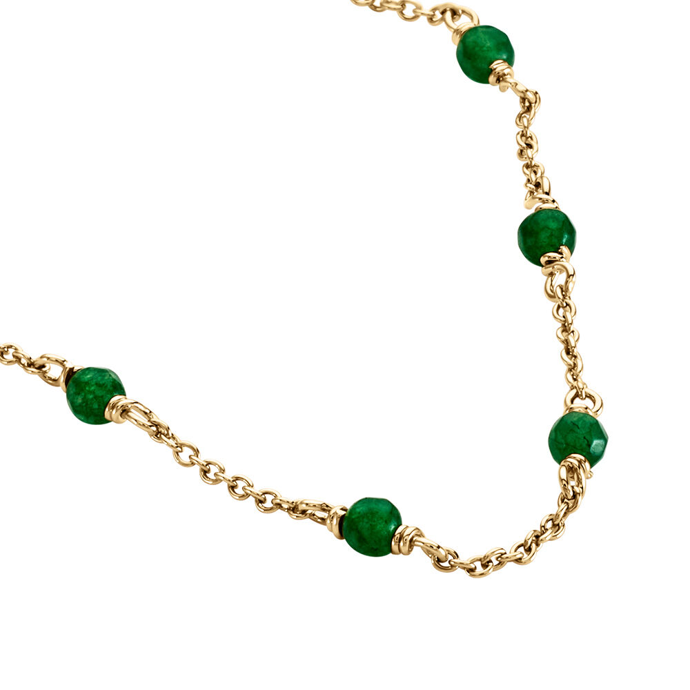 Collier Calliope Plaqué Or Doré Agate - Colliers avec pierres Femme | Marc Orian
