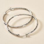 Cr&eacute;oles Esaias Acier Blanc - Cr&eacute;oles Femme | Marc Orian