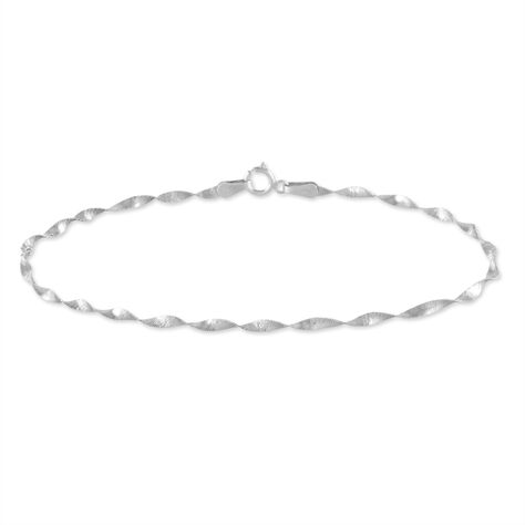 Bracelet Izar Torsadee Or Blanc - Bracelets chaînes Femme | Marc Orian