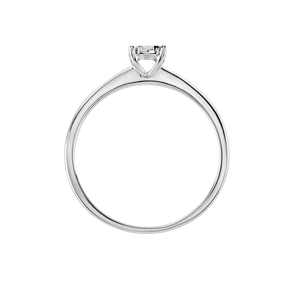 Bague Solitaire Or Blanc Dream Diamants - Parures de mariage Femme | Marc Orian
