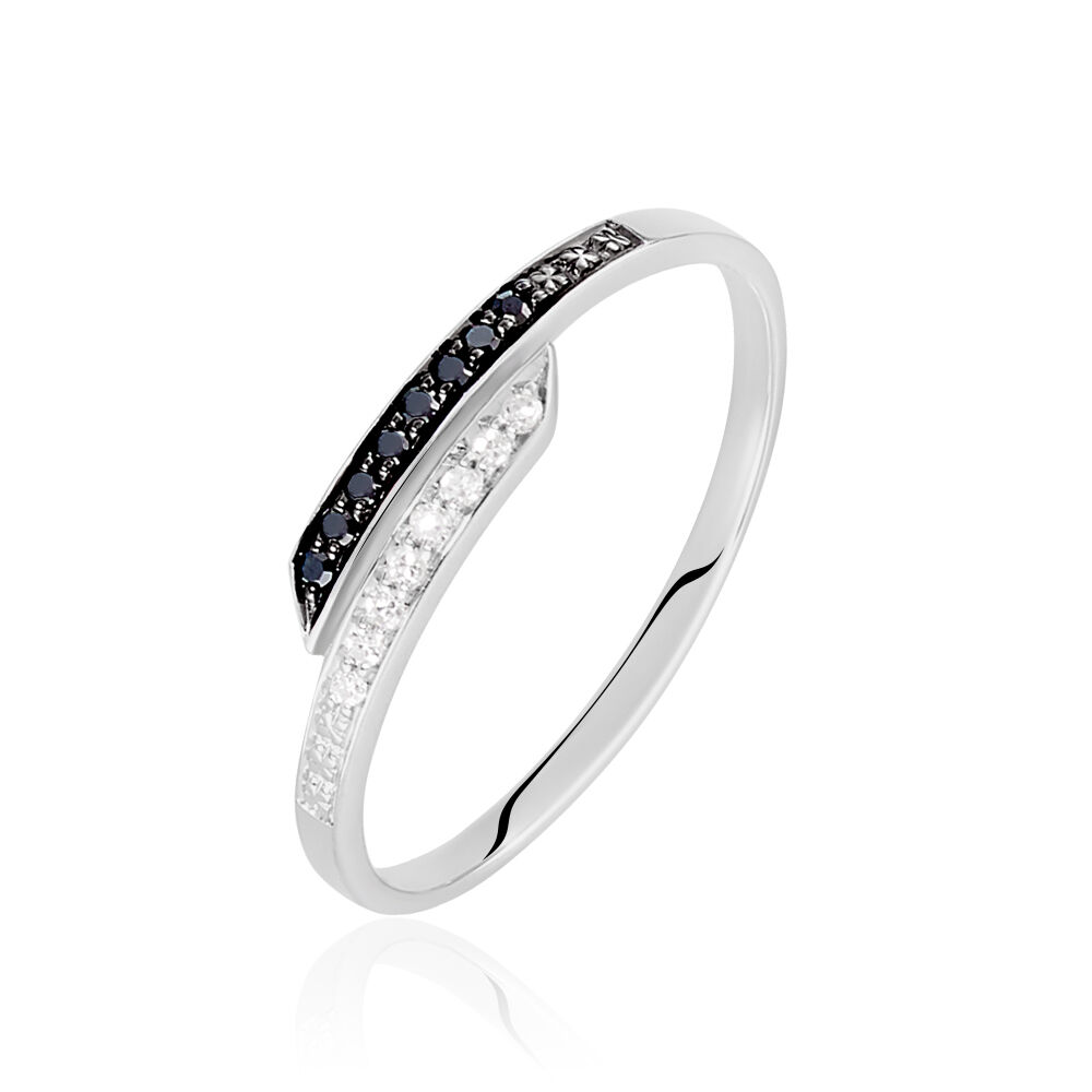 Bague Nazima Or Blanc Diamant - Bagues pierres précieuses Femme | Marc Orian