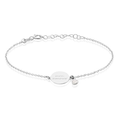 Bracelet Argent Rhodié Muscari Glitter - Bracelets Medailles Femme | Marc Orian