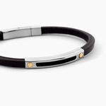 Bracelet Cuir De Vache Noir - Bracelets cuir Homme | Marc Orian