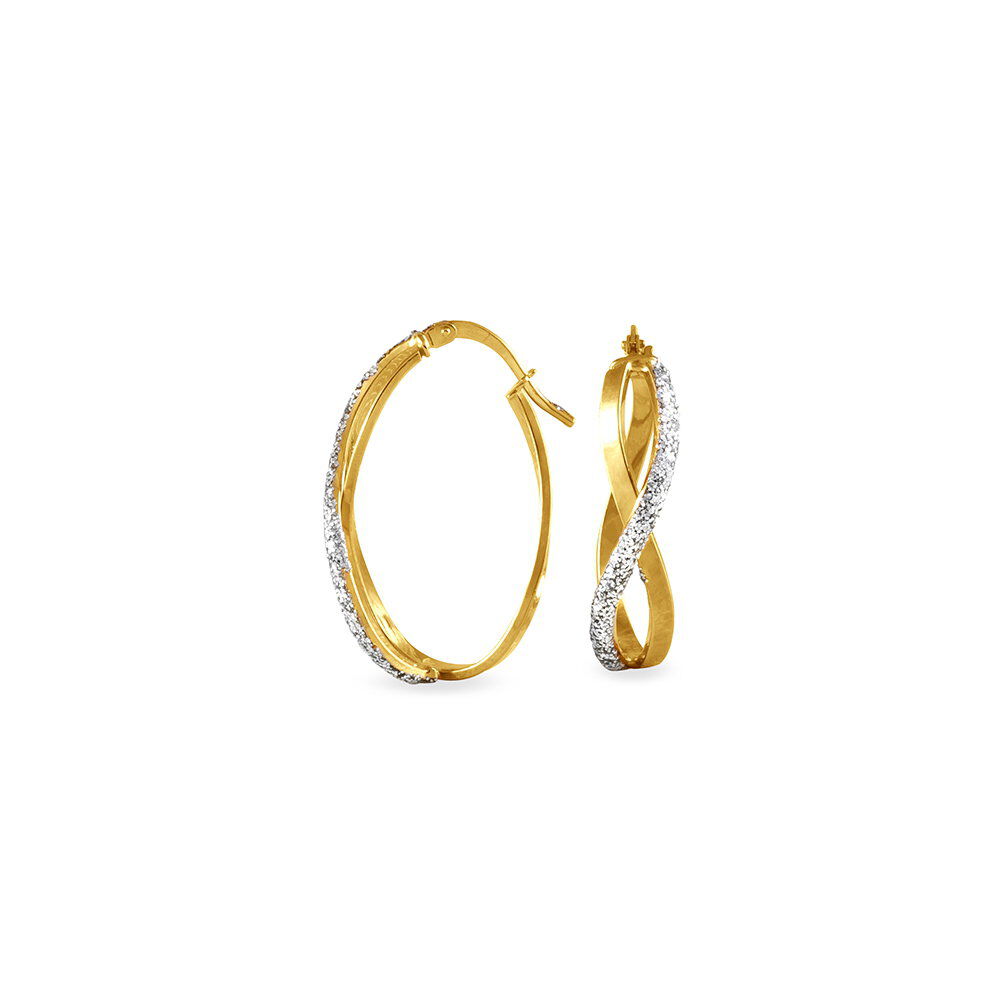Créoles Micha Or Bicolore - Créoles Femme | Marc Orian