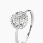 Bague Soleil D'hiver Or Blanc Diamant Divers - Bagues pierres pr&eacute;cieuses Femme | Marc Orian