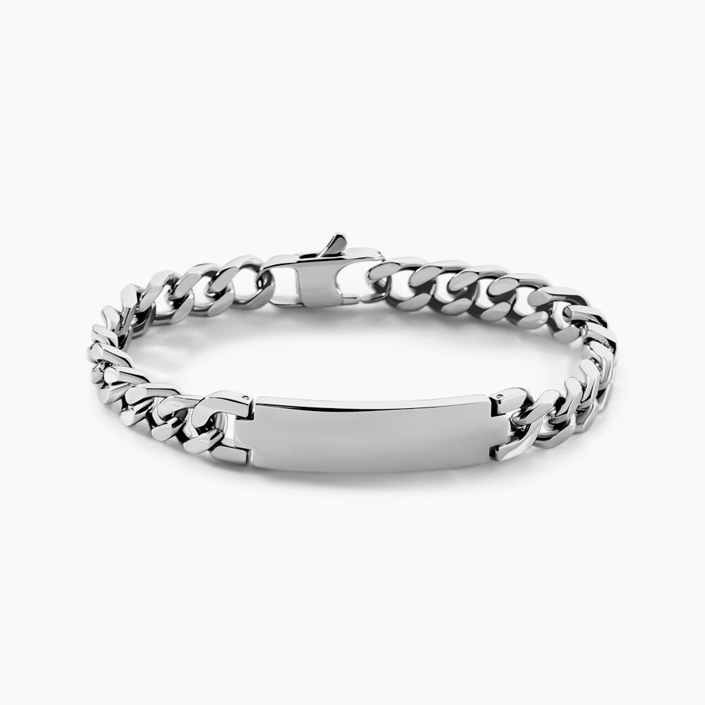 Bracelet Ludo Acier Blanc - Bracelets chaînes Homme | Marc Orian