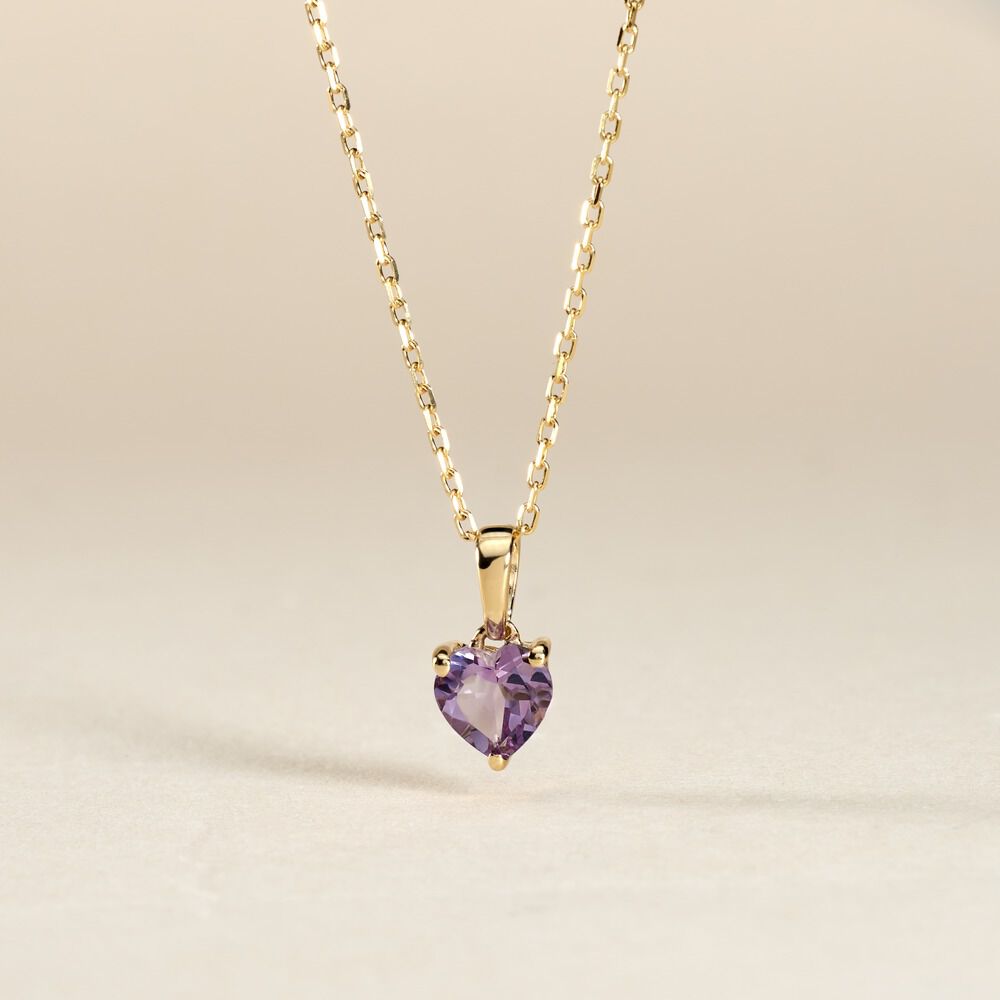 Pendentif Miyah Or Jaune Amethyste - Pendentifs Femme | Marc Orian