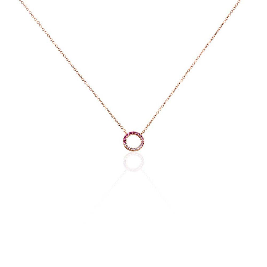 Collier Neptunus Argent Rose Oxyde De Zirconium - Colliers avec pierres Femme | Marc Orian