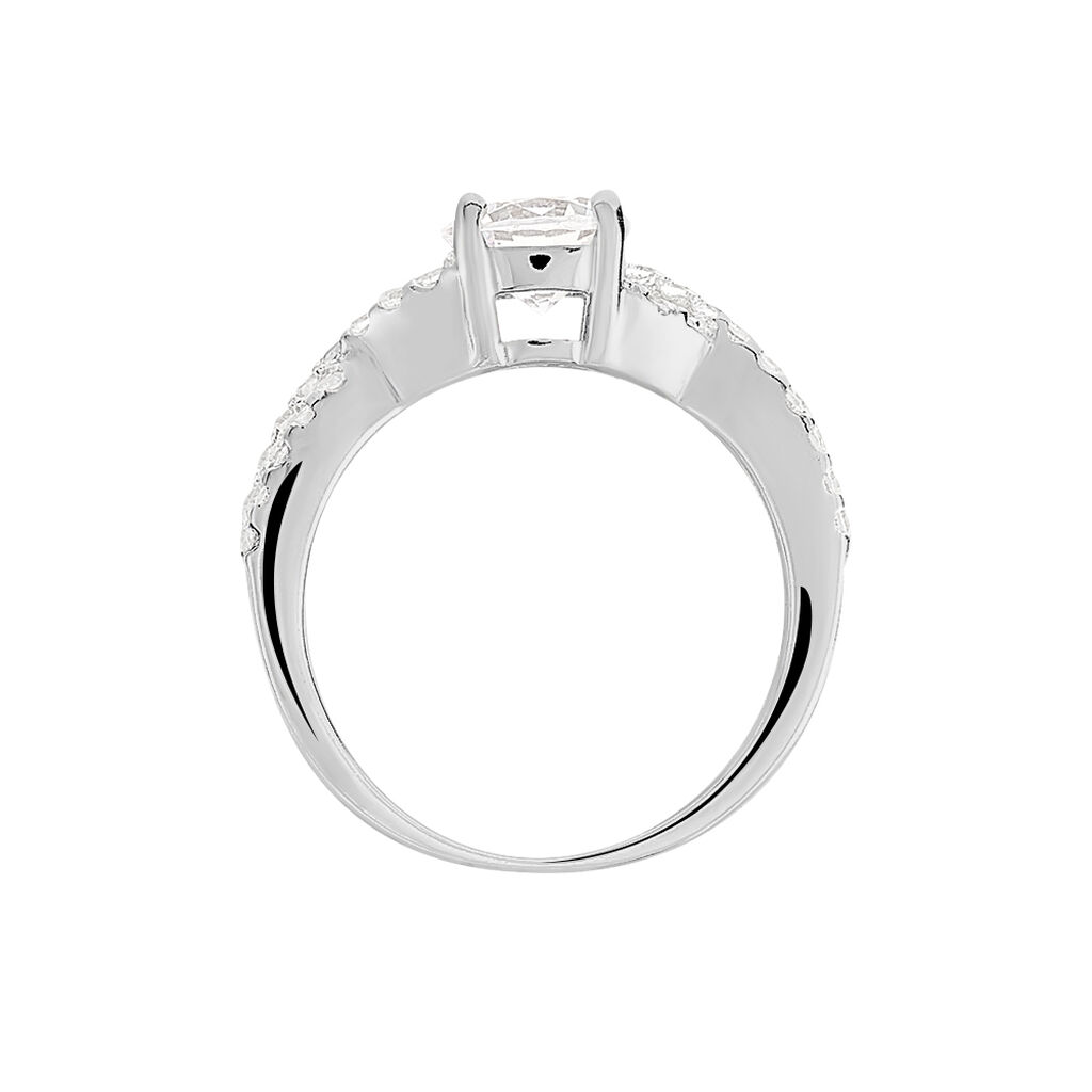 Bague Karin Argent Blanc Oxyde De Zirconium - Bagues Solitaire Femme | Marc Orian